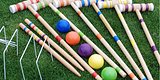 Juegoal Six Player Croquet Set - New, Wooden Mallets, Colored Balls - Image 2